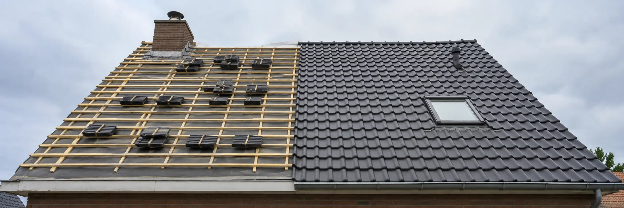 Dakrenovatie bij een Nederlandse woning