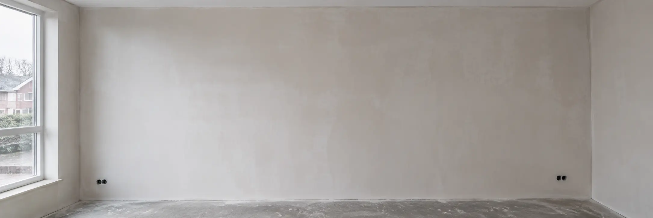 Stucwerk bij een Nederlandse woning
