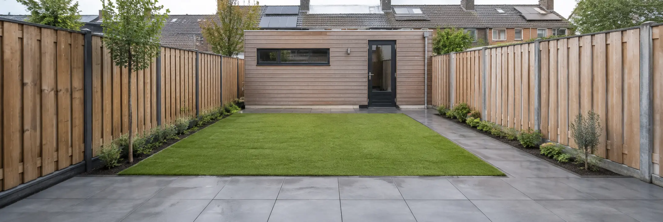 Tuinaanleg bij een Nederlandse woning